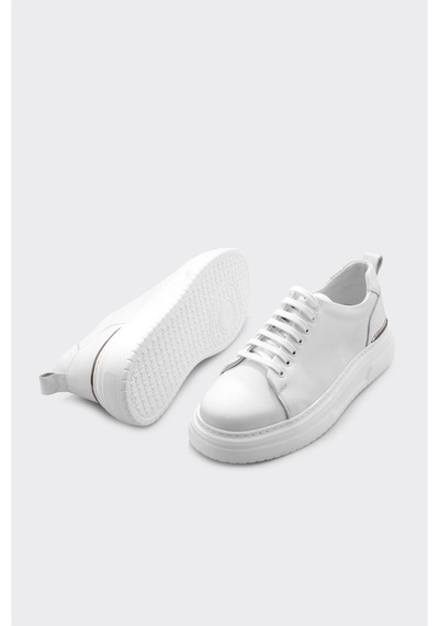 Derinet Hakiki Deri Bağcıklı Yüksek Taban Erkek Sneaker Bey Croco Bey Croco