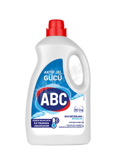 5 Adet Abc Sıvı Çamaşır Deterjanı Beyazlar 2145 Ml Diğer