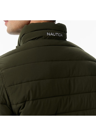 Nautica Erkek Yeşil Regular Fit Çift Taraflı Mont Desenli V622744 Yeşil