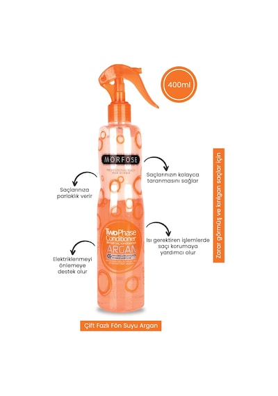 Morfose Argan Sıvı Saç Kremi 400 Ml 2 Adet