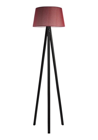 Düz 3 Ayak Tripod Lambader Abajur Avize Aydınlatma Ahşap Siyah Ağaç Country Dekor Lamba Aplik Diğer