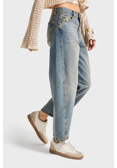 Itsbasic Kadın T.kot Rengi Venüs 2s5-65 Carrot Fit Rahat Kesim %100 Koton Denim Jean