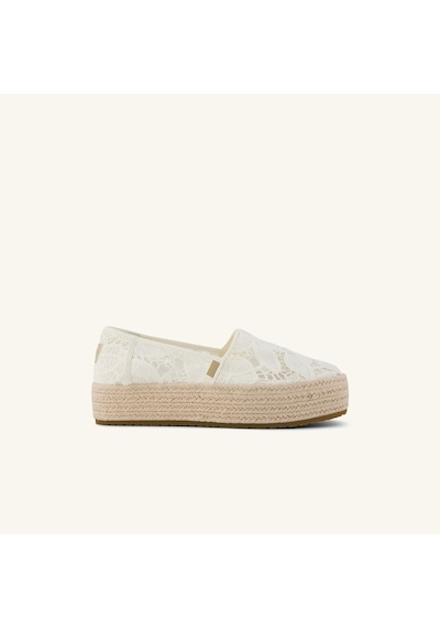 10023045 Egret Espadril Kadın 10023045 1002304 Toms Valencıa Floral Crochet