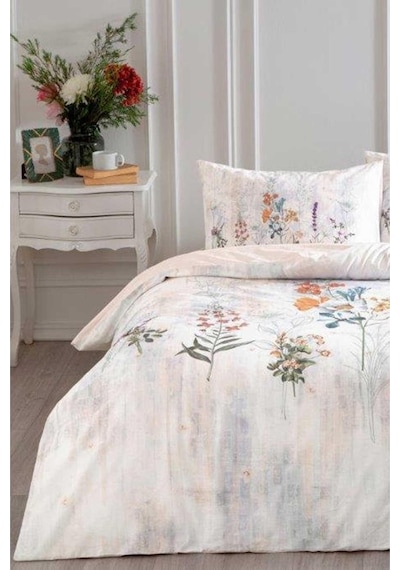 Özdilek Floraison New Çift Kişilik Nevresim Takımı Somon