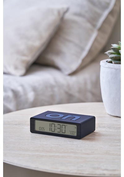 Lexon Flip Mini Şarj Edilebilir Alarm Saat Siyah