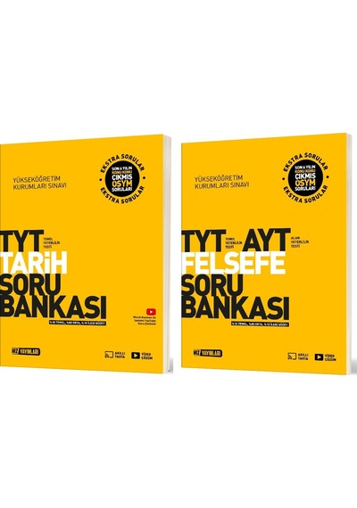 Hız 2025 Tyt Tarih + Felsefe Soru Bankası Seti 2 Kitap