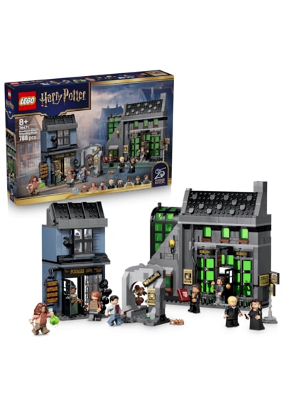 LEGO® Harry Potter™ Knockturn Yolu Büyücü Mağazaları 76471 - 8 Yaş ve Üzeri için Minifigür İçeren Oyuncak Yapım Seti (788 Parça)
