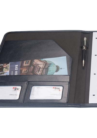 2K Kapaklı Sekreterlik A4 Padfolio 100 Yaprak Kapasiteli Vegan 24,5x32 CM (412-1)