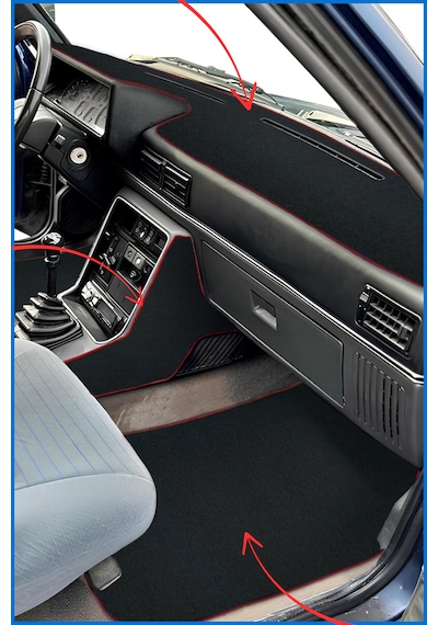 Renault Broadway R9 / 11 Spring Fairway Oto Halı Paspas & Torpido Koruma Halısı & Vites Konsol Halı
