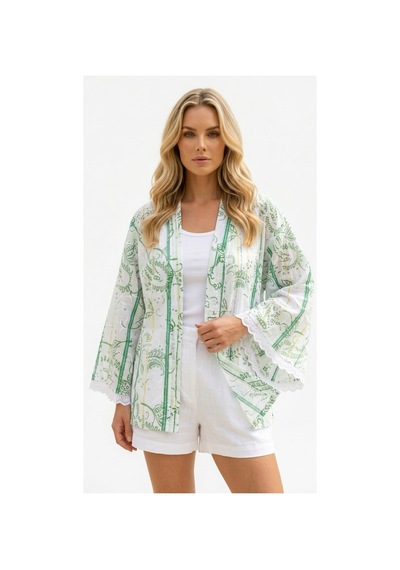 Lila Mare Pamuk Kumaşlı Fisto Detaylı Handmade Homewear & Beachwear Kimono Renkli Renkli Lila Mare Pamuk Kumaşlı Fisto Detaylı Handmade Homewear & Beachwear Kimono Renkli Renkli
