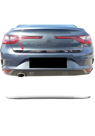Renault Megane 4 Sedan Krom Bagaj Alt Çıta 2015 Ve Üzeri P.çelik
