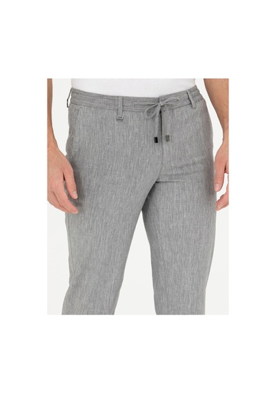 Pierre Cardin Gri Ex. Slim Fit Keten Karışımlı Kumaş Pantolon 50284934-vr024 Gri - Vr024