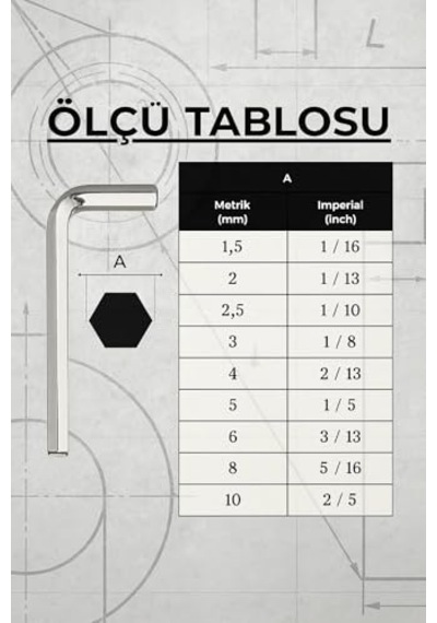 9 Parça Alyan Seti, Krom Kaplamalı, Alyan Anahtar Takımı, Sertleştirilmiş Çelik, Pratik Taşıma Aparatlı, Dayanıklı, Tamirat Aleti