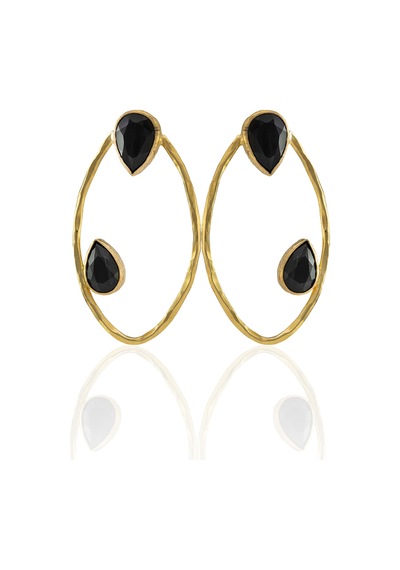 Kadir Jewellery 22 Ayar Altın Kaplama Geometrik Küpe -el İşçiliği Ve Hipoalerjenik Küpe çok renkli