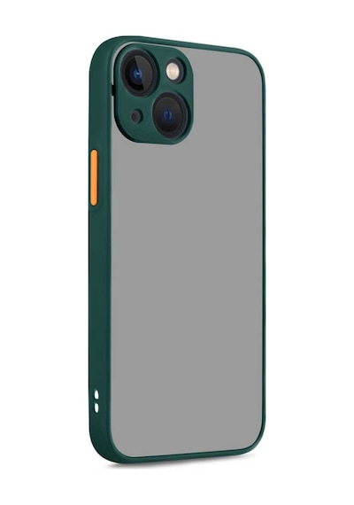 Apple Uyumlu  iPhone 13 Mini Kılıf Zore Hux Düğme Ve Kapak Zıt Renk Kılıf