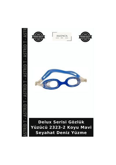 Delux Serisi Gözlük Yüzücü 2323-2 Koyu Mavi Seyahat Deniz Yüzme