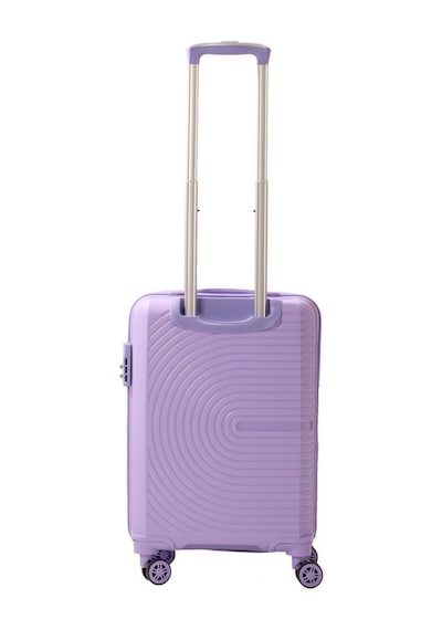 Mçs Bavul Orta Ve Kabin 2li Set Kırılmaz Silikon Valiz V374 Lila Lila