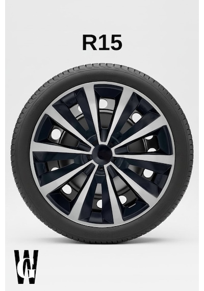 Mazda Cx-9 15 İnç Jant Kapağı 4 Adet Siyah Gri C106
