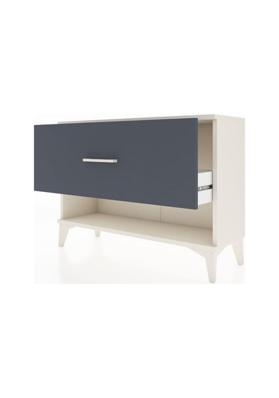 Arges Şifonyer Tek Çekmeceli 88x30x64 Aytaşı-antrasit Aytaşı