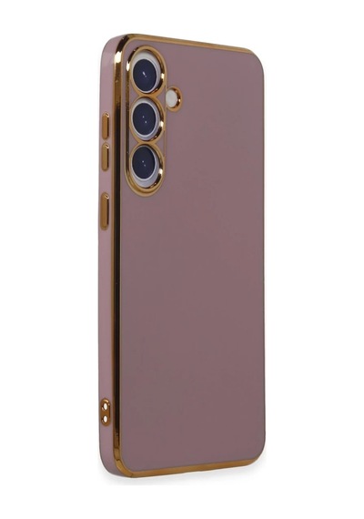 Samsung Uyumlu Galaxy S24 Uyumlu Kılıf Volet Silikon - Mor