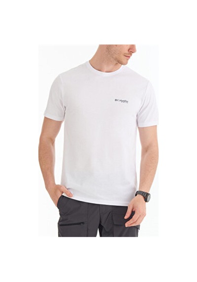 Columbia Cs0354 Csc M Basıc Sm Logo Ls Tee White-white White