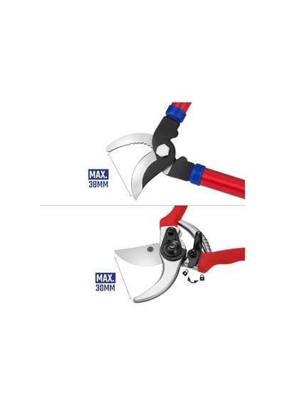 Ayrex Workpro Wp204500 2'li Profesyonel Bağ Bahçe Dal Budama Makası Seti