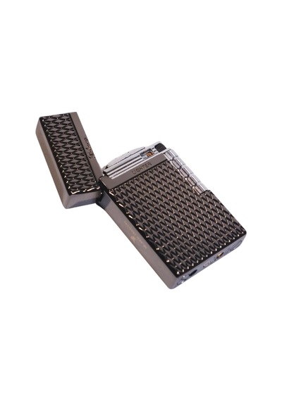 Black Martin Soft Flame Desenli Gunmetal Metal Çakmak - Tr9280