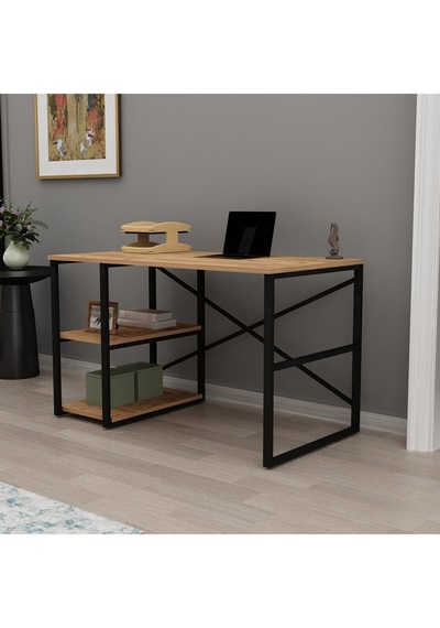 Hera Metal Çalışma Masası 120cm Atlantik Çam
