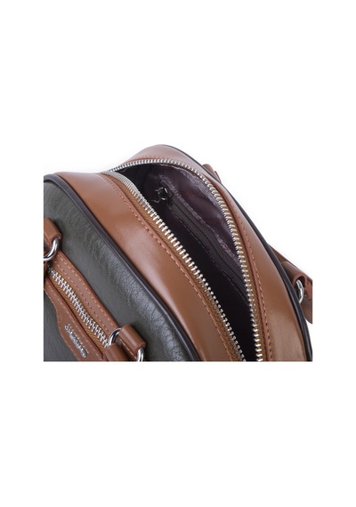 Nas Bag Kadın Mini El Ve Çapraz Çanta Haki Taba Kahve Victoria