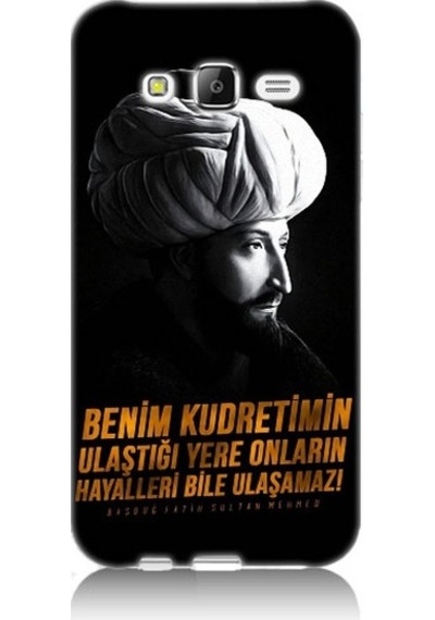 Samsung Galaxy J7 Uyumlu Fatih Sultan Mehmet Han Desenli Silikon Kılıf