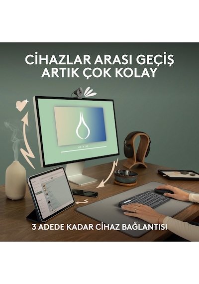 Logitech M350s Pebble 2 Bluetooth Kablosuz Sessiz Kompakt Mouse - Siyah Diğer