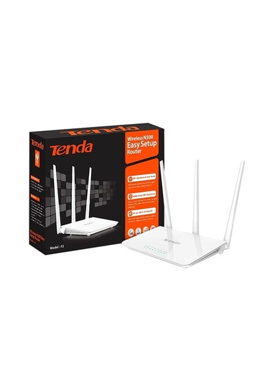 Tenda F3 4 Port 300 Mbps 3 Antenli Access Poınt Router