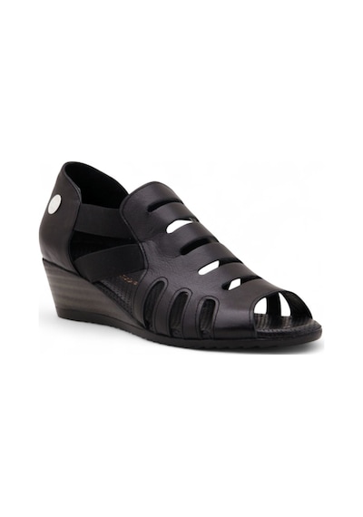Mammamia D25ys-2740 Deri Comfort Kadın Sandalet Siyah