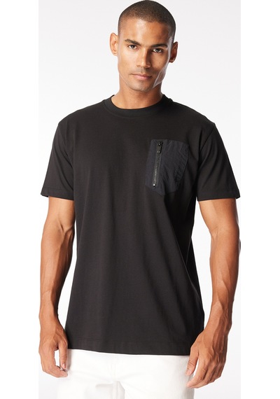 John Richmond Bisiklet Yaka Siyah Erkek T-shirt Ump24054ts