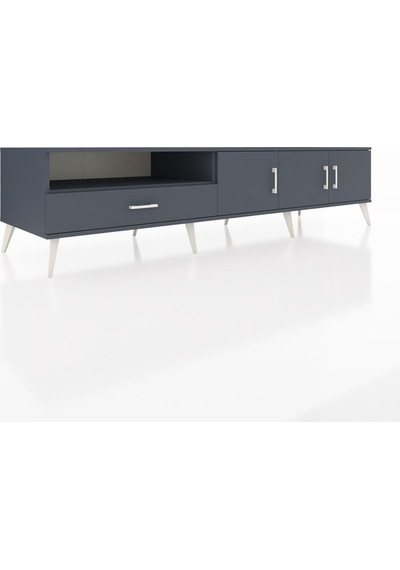 Kronos Tv Ünitesi 3 Raflı Tek Çekmeceli 3 Kapaklı 220x59x51 Antrasit-antrasit Antrasıt/antrasıt - Antrasıt Kronos Tv Ünitesi 3 Raflı Tek Çekmeceli 3 Kapaklı 220x59x51 Antrasit-antrasit Antrasıt/antrasıt - Antrasıt
