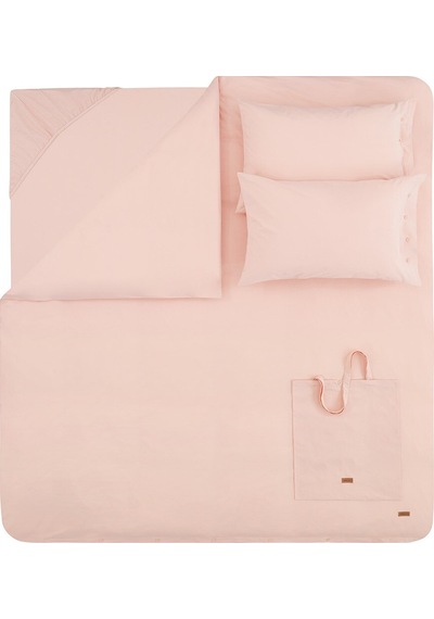Yataş Bedding Plain Tek Kişilik Ranforce Nevresim Takımı- Blush