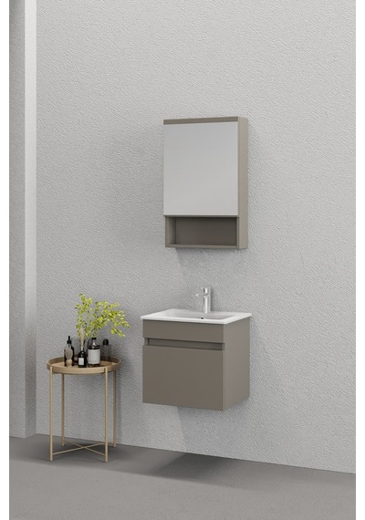 Biani Dalyan 50 Cm Banyo Dolabı Renk Latte