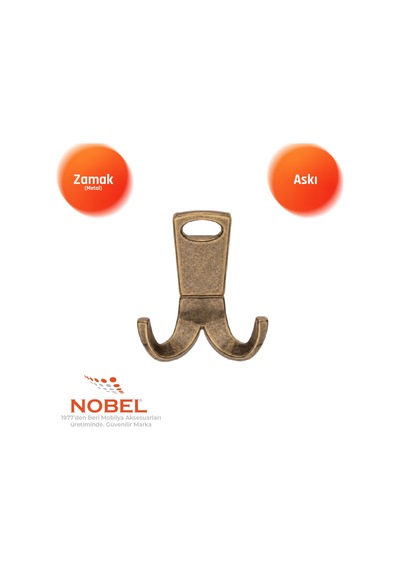 Seylan Askı, Metal Vestiyer Askısı, 111 Gr, Dolap Ve Duvar Askılığı, Anti K Vidalı Anti K Sari