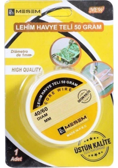 Makaralı Lehim Teli 40/60 Kalay / Kurşun + Lehim Pastası N11.561