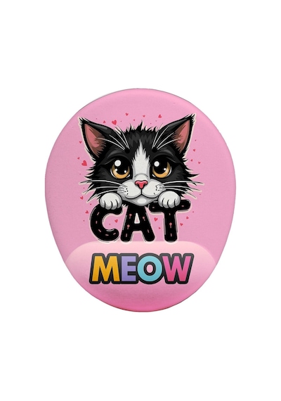 Cat Meow Bilek Destekli Mouse Pad