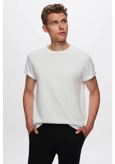 D's Damat Ds Damat Comfort Beyaz %100 Pamuk T-shirt 6HC14ORT02006 Beyaz
