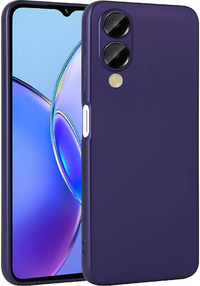 Noktaks - Vivo Y17s Uyumlu - Kılıf Mat Soft Esnek Premier Silikon Kapak - T30231 - Lacivert Lacivert