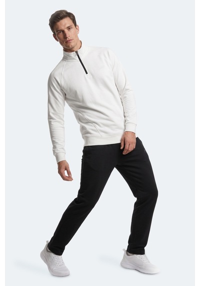 Slazenger Malıka Erkek Ekru Sweatshırt