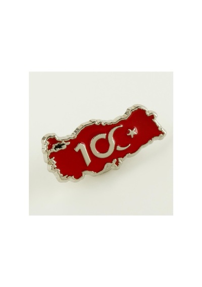 Zenviac456 Cumhuriyetin 100. Yılına Özel Yaka Rozet Zenviac45678 Gümüş Rengi 24809922
