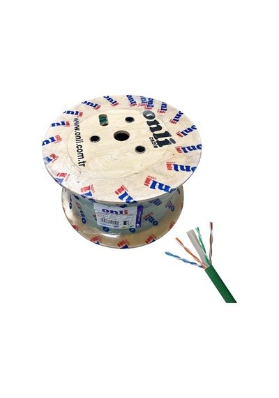 Onli 305mt 23awg Utp Cat6 Network Kablosu Yeşil Yerli Üretim