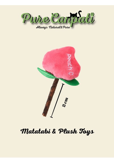 Purecanpati Matatabi Stick Peluş Kedi Oyuncağı Catnipli Doğal Oyuncak