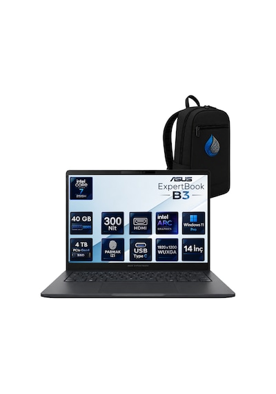 Asus ExpertBook B3 B3405CCA-U7255H321TB1D-RNP16 Ultra 7 255H 40 GB 4 TB SSD 14'' W11P Dizüstü Bilgisayar