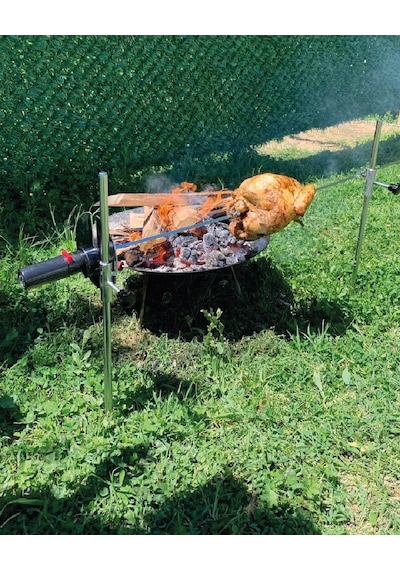 Nurgaz Campout Tavuk Çevirme Aparatı Çok Renkli