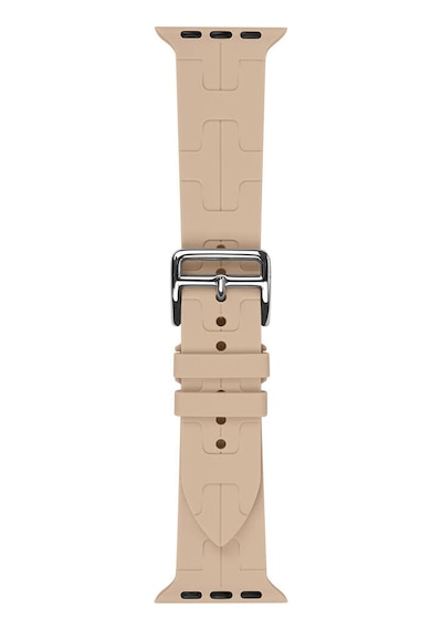 Ekılıf - Apple Uyumlu  Watch 44mm - Kordon Silikon Kordon Krd-92 - Sarı