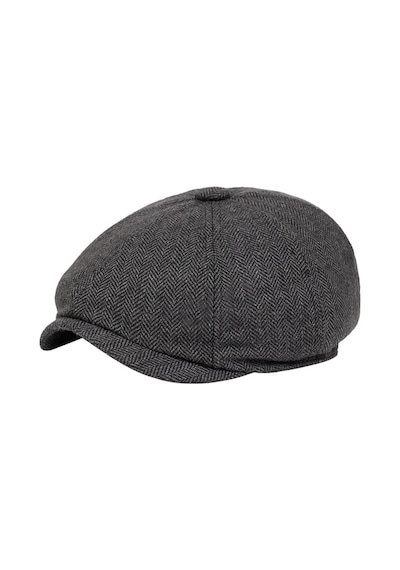 Eleven Markets Kışlık 8 Parca Kaşmir Düz Renk Peaky Blinders Model Erkek Kasket London Şapka Füme Çizgili Füme